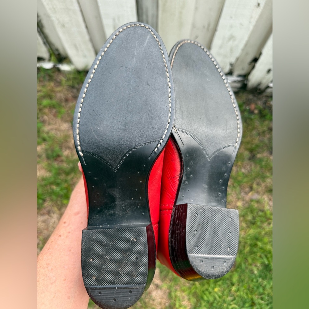 Red Western Cowboy Boots:Size 8 - Picture 5 of 10